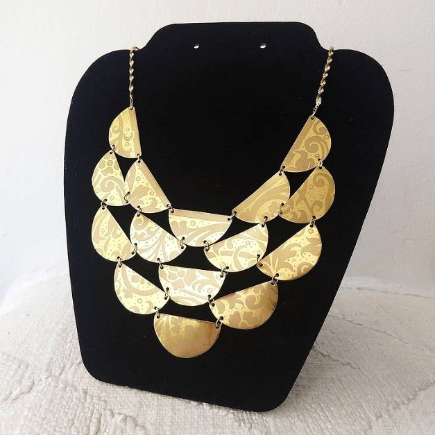 Gold Bib Necklace